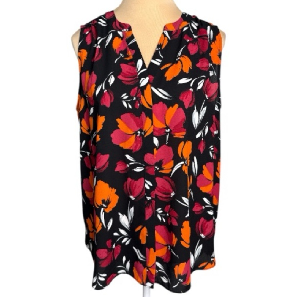 NYDJ Women's Sleeveless Pintuck Blouse Size Small NWOT!